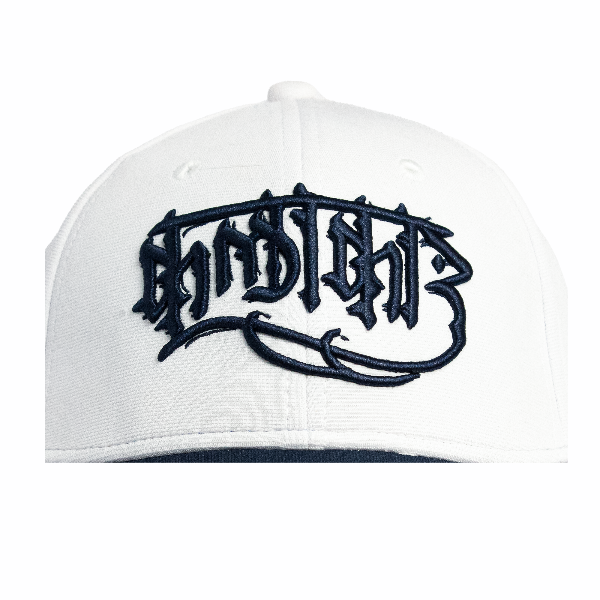 Back view of Kalakar white snapback cap showing adjustable closure — best white cap for men and women